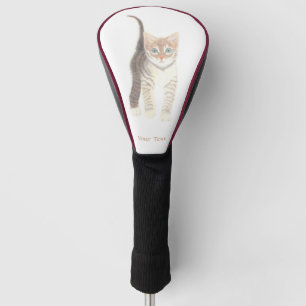 Couvre-club De Golf Housse de tête de golf Tabby Kitten