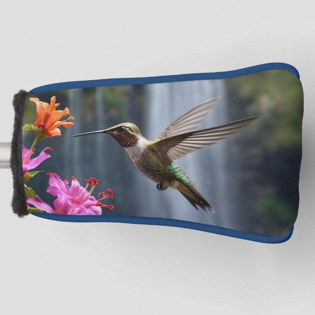 Couvre-club De Golf Hummingbird Waterfall Park, Golf Putter Cover (Devant)