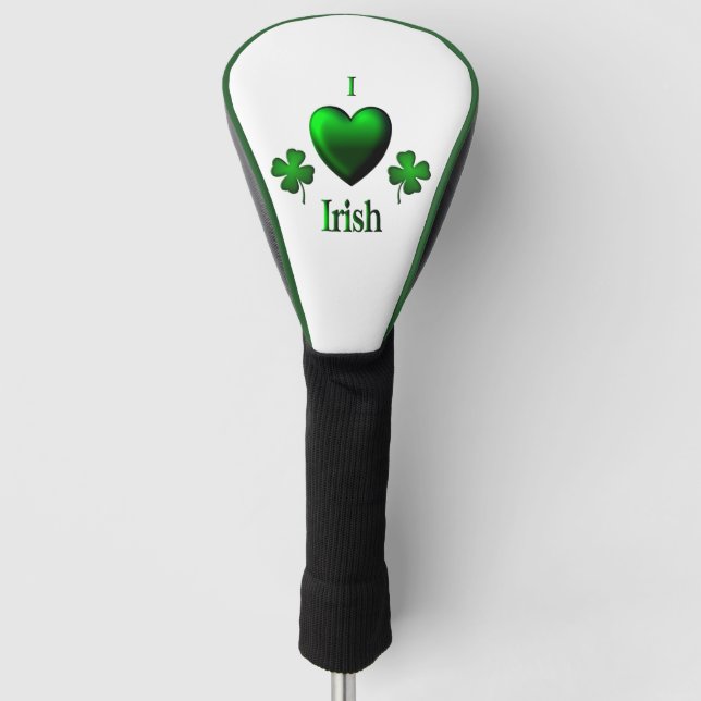 Couvre-club De Golf I Heart Irish (Devant)