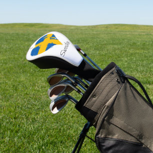 Couvre-club De Golf I Heart Suède Drapeau suédois
