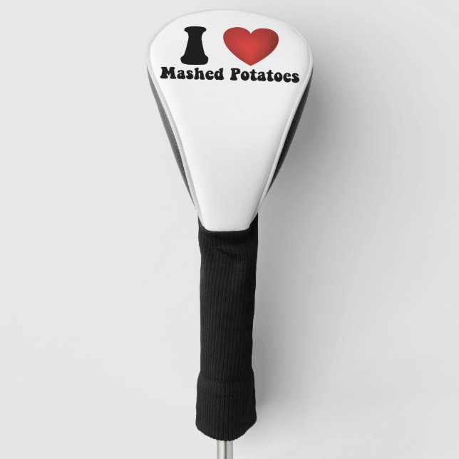 Couvre-club De Golf I Love Mashed Potatoes Thanksgiving Diner Cadeau (Devant)