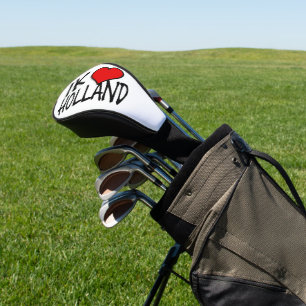 Couvre-club De Golf Ik Heart Holland retour sur le document poids