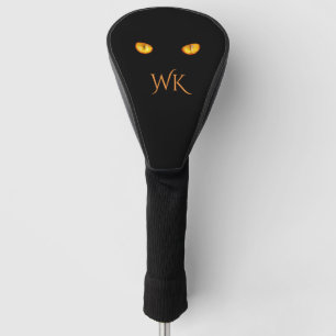 Couvre-club De Golf Il vous voit Black Cat Initial