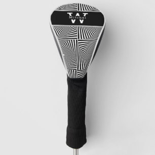 Couvre-club De Golf Illusion optique Abstraite moderne personnalisée