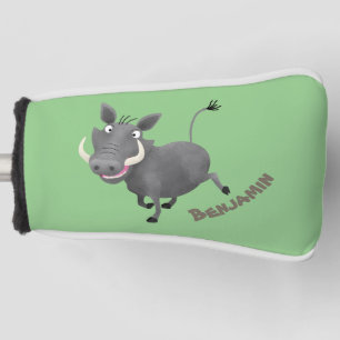 Couvre-club De Golf Illustration amusante d'un cochon de phacochère af