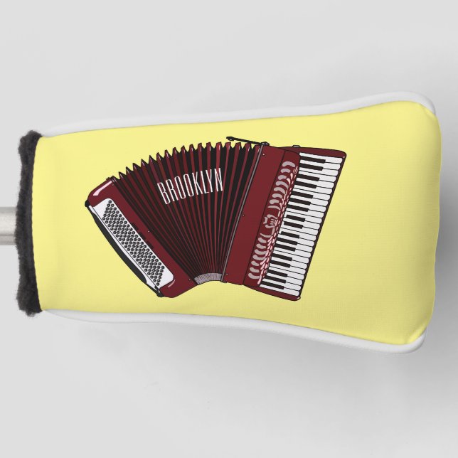 Couvre-club De Golf Illustration d'accordion (Devant)