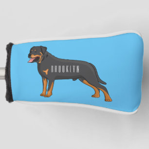 Couvre-club De Golf Illustration de chien Rottweiler