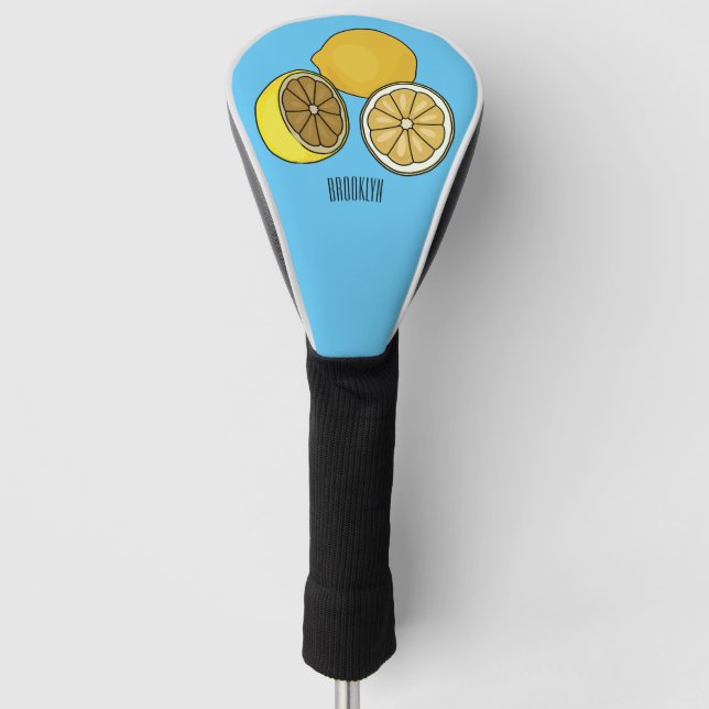 Couvre-club De Golf Illustration de citron (Devant)