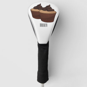 Couvre-club De Golf Illustration de Cupcake