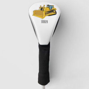 Couvre-club De Golf Illustration de dessin animé Bulldozer