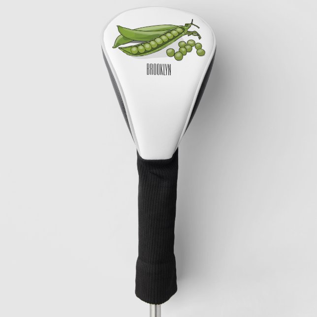 Couvre-club De Golf Illustration de dessin de pois (Devant)