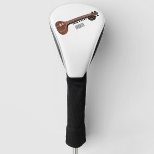 Couvre-club De Golf Illustration de dessin de Sitar
