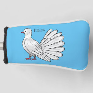 Couvre-club De Golf Illustration de dessin d'oiseau pigeon sauvage