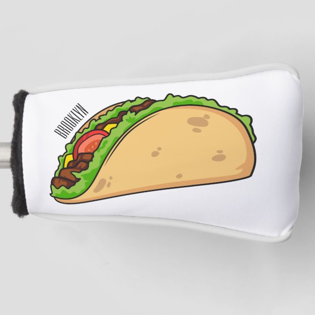 Couvre-club De Golf Illustration de dessin sur Taco (Devant)