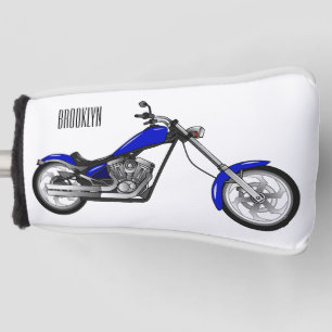 Couvre-club De Golf Illustration de la moto à hélico
