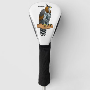 Couvre-club De Golf Illustration de l'aigle à faucon orné