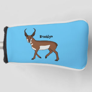 Couvre-club De Golf Illustration de l'antilope Pronghorn