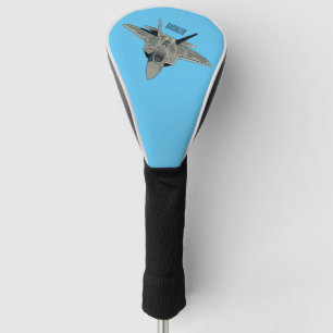 Couvre-club De Golf Illustration de l'avion de chasse