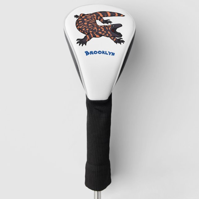 Couvre-club De Golf Illustration de lézard géant affamé (Devant)