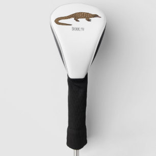 Couvre-club De Golf Illustration de pangolin à queue longue