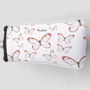 Couvre-club De Golf Illustration de papillon en verre