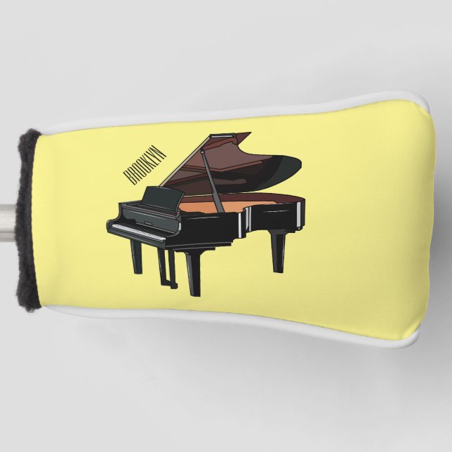 Couvre-club De Golf Illustration de piano (Devant)