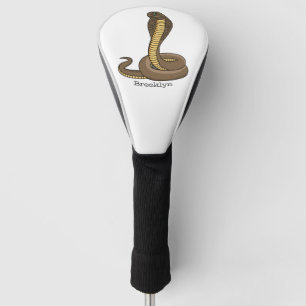 Couvre-club De Golf Illustration de serpent à cobra Brown