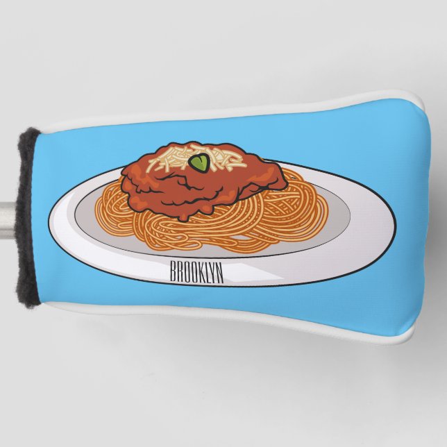 Couvre-club De Golf Illustration de Spaghetti (Devant)