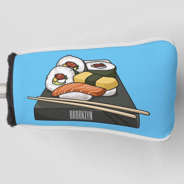 Couvre-club De Golf Illustration de sushi (Devant)