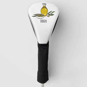 Couvre-club De Golf Illustration d'huile d'olive