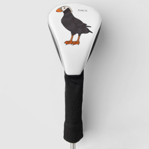 Couvre-club De Golf Illustration d'oiseau bouffon touffu