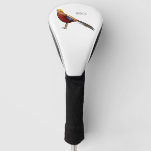 Couvre-club De Golf Illustration d'oiseau de faisan doré