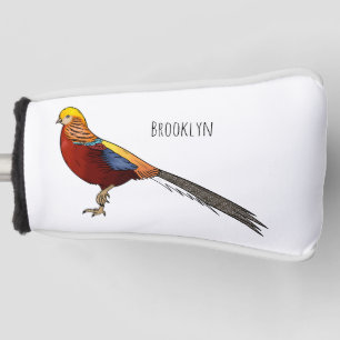 Couvre-club De Golf Illustration d'oiseau de faisan doré