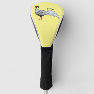 Couvre-club De Golf Illustration d'oiseau faisan d'argent