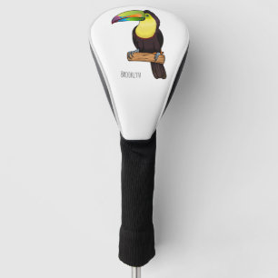 Couvre-club De Golf Illustration d'oiseau toucain à bec de Keel