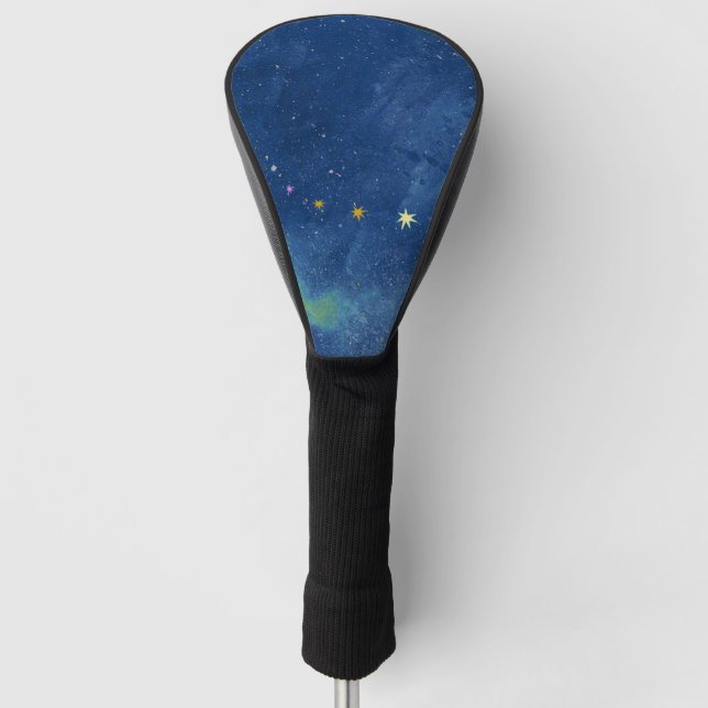 Couvre-club De Golf Illustration du ciel étoilé (Devant)