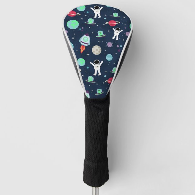 Couvre-club De Golf Illustration du Motif spatial (Devant)