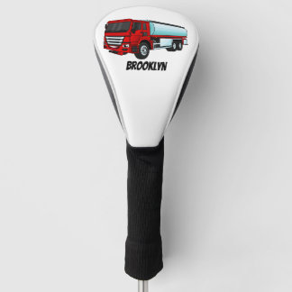 Couvre-club De Golf Illustration du transport de carburant par camion-