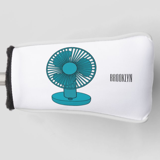 Couvre-club De Golf Illustration du ventilateur (Devant)