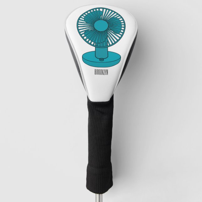 Couvre-club De Golf Illustration du ventilateur (Devant)