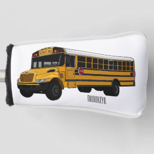 Couvre-club De Golf Illustration d'un autobus scolaire