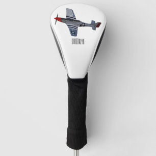 Couvre-club De Golf Illustration d'un avion de chasse-bombardier