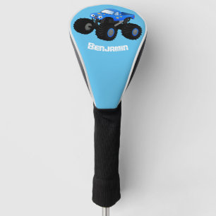Couvre-club De Golf Illustration d'un camion monstre bleu mou