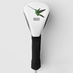 Couvre-club De Golf Illustration d'un colibri à bec épée