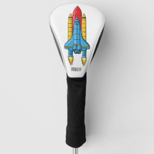 Couvre-club De Golf Illustration d'un vaisseau de fusées