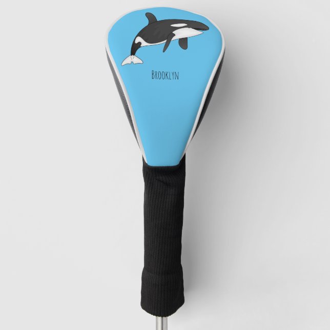 Couvre-club De Golf Illustration d'une baleine tueuse (Devant)