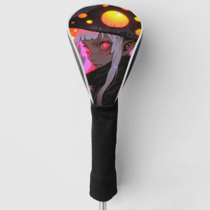 Couvre-club De Golf Imaginaire foncé Champignons Elf Anime Girl