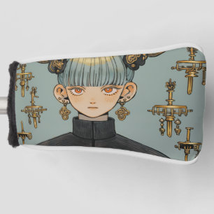 Couvre-club De Golf Imaginaire Steampunk Ornate Anime Girl