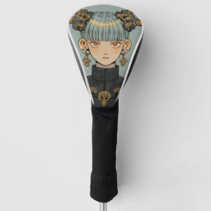 Couvre-club De Golf Imaginaire Steampunk Ornate Anime Girl
