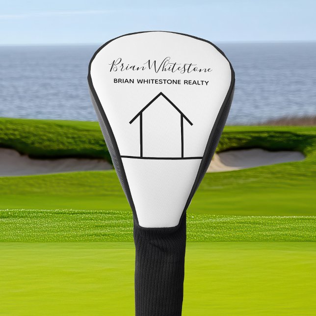 Couvre-club De Golf Immobilier Société Personnalisé Chic Simple Realto (Créateur téléchargé)